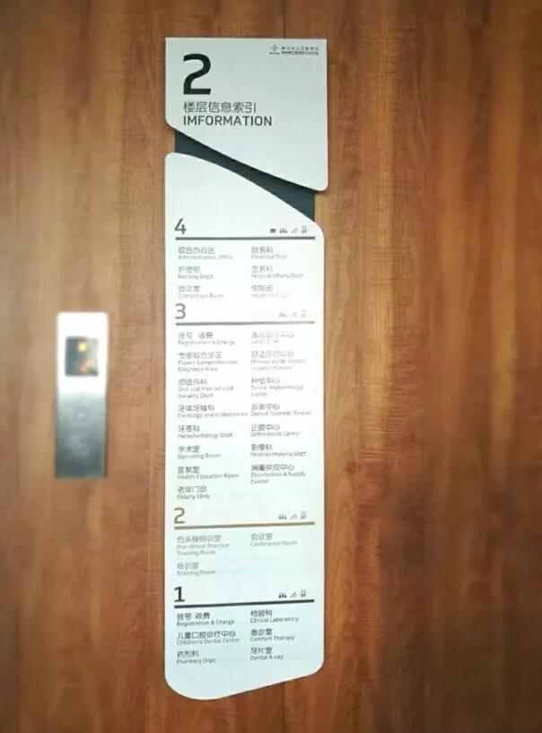 烟台市口腔医院莱山分院标识标牌